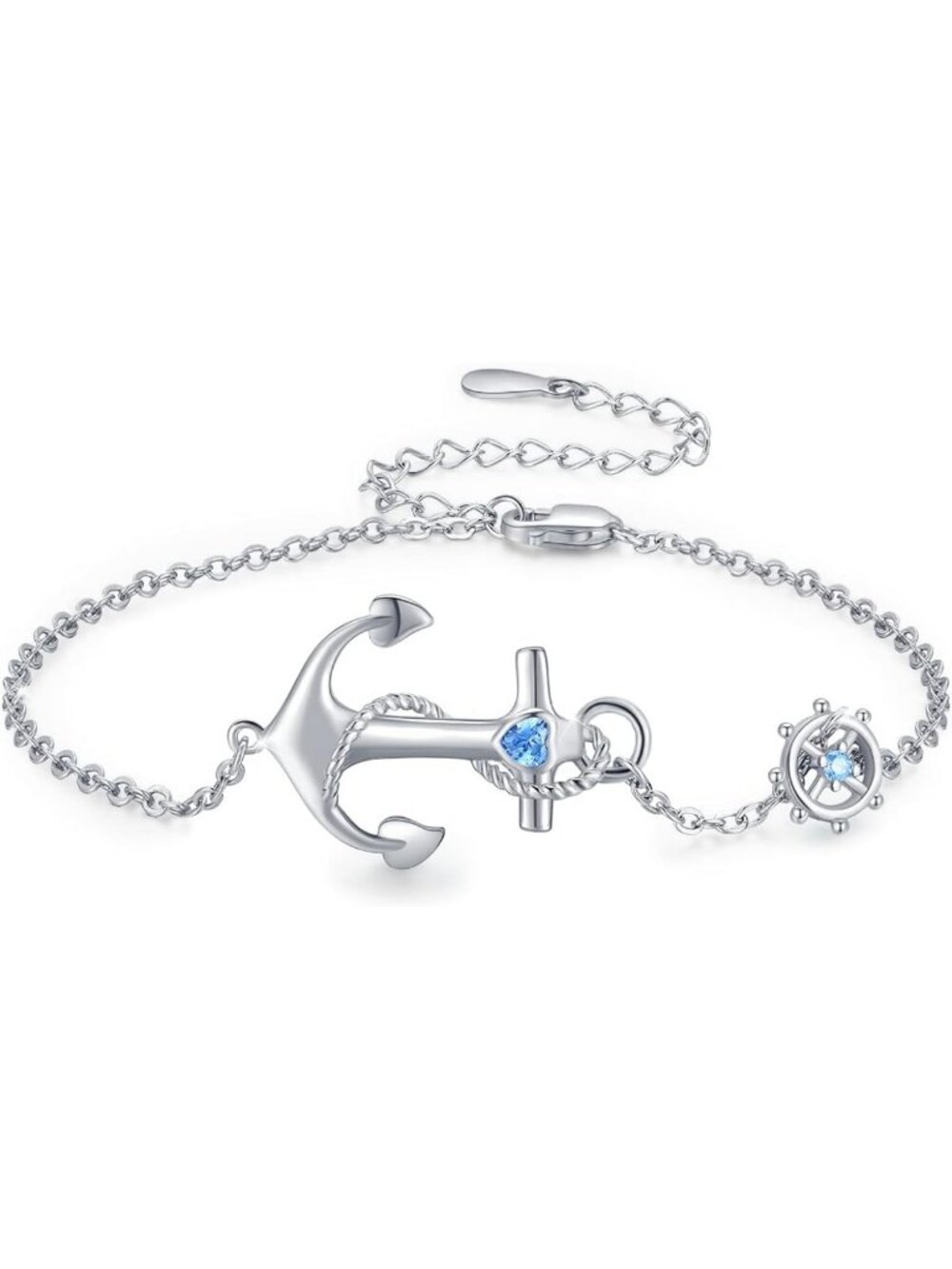 Adjustable Nautical Anchor Bracelet & Ankle Chain Jewelry for Women - Perfect